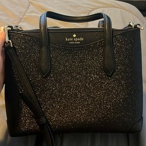 Black Glittery Kate Spade Purse